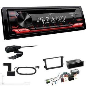 JVC KD-DB622BT DAB Auto Radio USB BT Set für Skoda Octavia II Facelift Canbus - Bild 1 von 5
