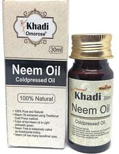 Khadi Omorose Pure Neem Oil Coldpressed Carrier Oil | 100% Natural Oil | 30 ml