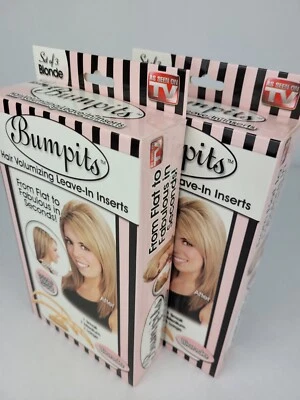 Insertos voluminizadores de cabello Bumpits - PAQUETE DE DOS - Dos cajas rubias - NUEVO Foto 1 de 4