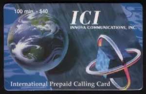 Tarjeta de utilidad de 100 m que representa imágenes diseño futurista y tarjeta telefónica globo - Imagen 1 de 1