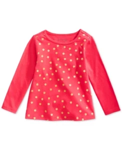 Camiseta First Impressions Bebé Niñas Talla 18 Meses Flor Dorada Confeti - Imagen 1 de 5