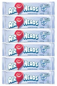 6x Air Heads Blanco Sabor Misterioso 16g Caramelo Masticable Dulces Americanos - Imagen 1 de 1