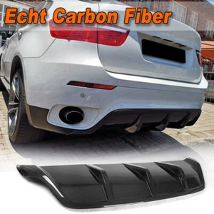 Difusor de carbono para BMW X6 E71 08-14 difusor trasero parachoques alerón trasero - Imagen 1 de 13