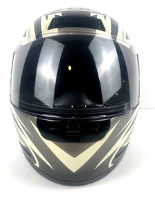 KBC Moto Design Viper Motorcycle Helmet Black/White/Silver S 55-56 cm DOT - Picture 1 of 9