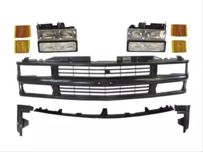 For 1994-2000 Chevy C/K Pickup Grille Bumper Filler Headlight Signal Light 12Pcs - Image 1 of 4