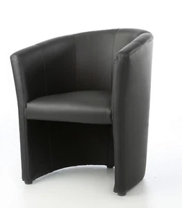 Cocktailsessel Sessel Clubsessel Loungesessel Club Möbel Bürosessel schwarz Neu - Bild 1 von 5
