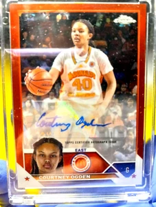 ✨2023 TOPPS CHROME MCDONALD'S COURTNEY OGDEN💥RED REFRACTOR💥AUTO #1/5✨ - Picture 1 of 3