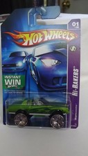 2006 Hotwheels Hi-Rakers Green Montezooma 1 of 5 1/64 Scale Win Instant Card