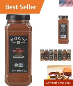 Organic Cayenne Pepper - 16.5 oz Bulk Spice for Gourmet Flavor Enhancements - Picture 1 of 9
