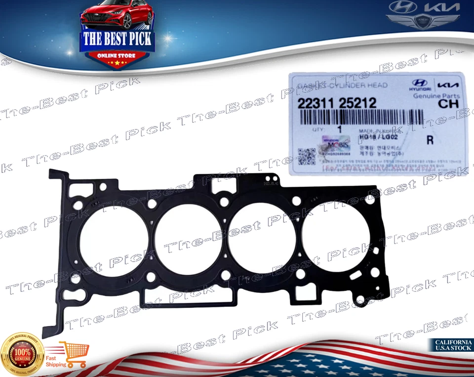 ⭐GENUINE⭐ Engine Cylinder Head Gasket For HYUNDAI/KIA  2.4L  2231125212 - Image 1 of 1