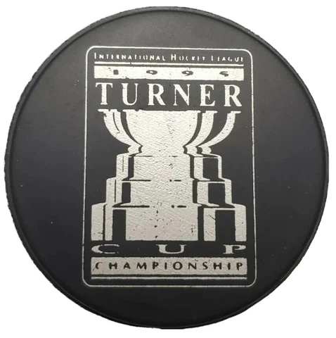 1995 TURNER CUP CHAMPIONSHIP UTAH GRIZZLIES VS KC BLADES IHL HOCKEY PUCK Cover