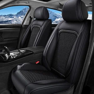Breathable Seat Cover For Nissan Rogue 2010-2023 Full Set Pu Leather Cushion Pad - Picture 1 of 7