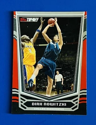 2008-09 Topps Tip-Off Dirk Nowitzki Mavericks Red Parallel Card #72; #d /2008 - Image 1 of 2