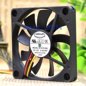 EVERFLOW R127010BU 12V 0.45A 7CM 7010 2-wire silent cooling fan - Picture 1 of 5