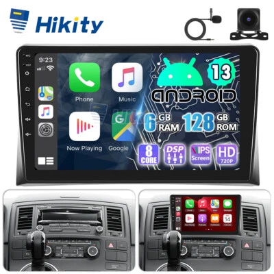 8Core 6+128GB CarPlay Android 13 Radio Navi WIFI Für VW T5 Transporter Multivan - Bild 1 von 4
