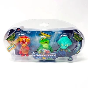 EXOGINI Monster Action Figures Glow in the Dark Charlie Luis Slug Parrot Toys - Picture 1 of 12
