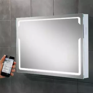 Hib Pulse Modern Bathroom Led Illumination Bluetooth Mirror - Picture 1 of 3