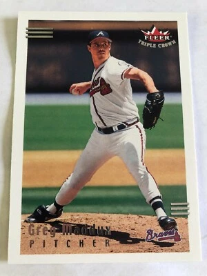 2002 Fleer Triple Crown Greg Maddux #166 Atlanta Braves - Image 1 of 2