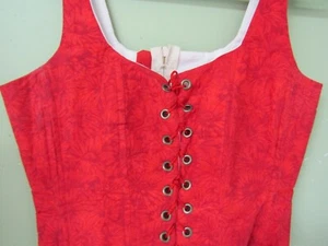 TOP CORSETTO ROSSO / BUSTO 36" / PASSANTE CON LACCI DAVANTI - Foto 1 di 8