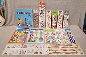 Vintage Sandylion Zirkus Geburtstag Party Clown Freizeitpark Stickerbogen Buch Posten - Bild 1 von 24