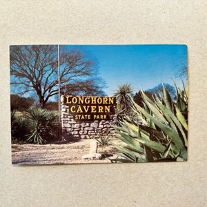 Postal de colección Longhorn Cavern State Park, Texas Natural Entrance Burnet - Imagen 1 de 2