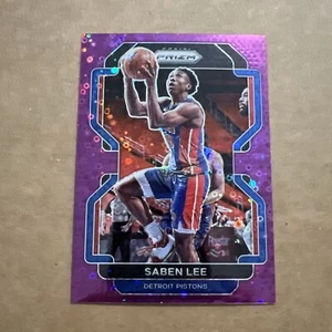 Saben Lee 2021 Prizm # Purple Fast Break Disco /75 - Picture 1 of 2