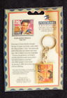 Elvis Presley POSTMARK COLLECTION Postage Stamp Keychain Original Packaging