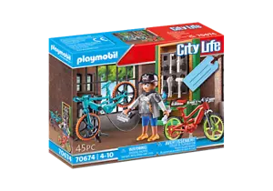 Playmobil - E-Bike Repair Workshop Gift Set PMB70674 - Picture 1 of 3