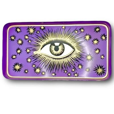 Les Ottomans x1 Eye Tray Purple & Gold, 32 x 17 cm BRAND NEW £110 RRP - Image 1 of 4