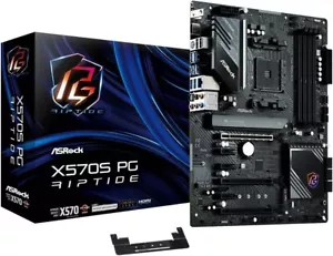 ASRock Motherboard X570S PG Riptide for AMD Ryzen 5000 Series CPU (Soket AM4) - Picture 1 of 8