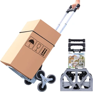 Stair Climbing Hand Truck,Heavy-Duty Hand Cart with Telescoping Handle,176 LB Lo - Picture 1 of 8