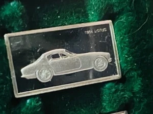 Franklin Mint Silver Bar Mini Ingot 1975 Centennial Car 1958 Lotus Classic Vtg - Picture 1 of 4