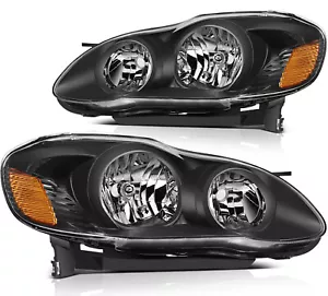 Headlights Assembly Fits 2003-2008 Toyota Corolla Front Left Right Headlamps - Bild 1 von 7