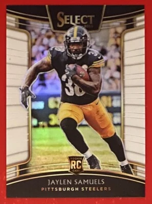 2018 Panini Select Concourse White Prizm /75 Jaylen Samuels RC #9 Steelers - Image 1 of 2
