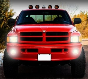 Fits 98 02 Dodge Ram Truck Sport High Beam Fog Light Kit *Sport Models Only* - Picture 1 of 3