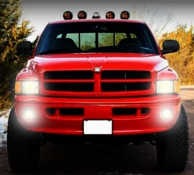 Fits 98 02 Dodge Ram Truck Sport High Beam Fog Light Kit *Sport Models Only* - Image 1 of 3