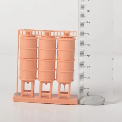 SSMODEL 1:160 N Scale Model Storage Tank For Model Railroads Display - Image 1 of 4
