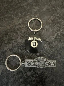 Schlüsselanhänger Jim Beam Hinterzimmer Zinn acht Ball Bourbon Whiskey Menge 2 - Bild 1 von 5