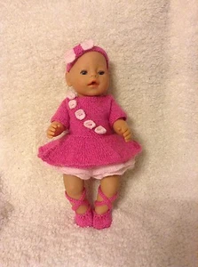 KNITTING PATTERN - Beautiful ballerina costume for 15 - 18 inch doll baby born - Picture 1 of 1