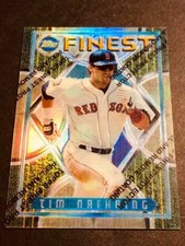 1995 Topps Finest Refractor w/peel Tim Naehring Boston Red Sox #184