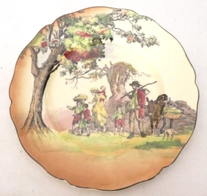 Royal Doulton Old Scenes The Gipies handbemalt Sammler Keramik Teller - Bild 1 von 5