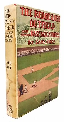 1920 SIGNED from Grey's Personal Library "THE REDHEADED OUTFIELD" Zane Grey DJ - Image 1 of 4
