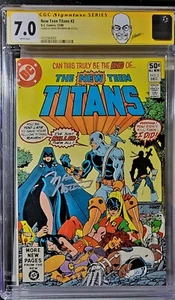 ๐ฅ๐จ New Teen Titans #2 (12/80) CGC 7.0 SS Signed by Marv Wofman ๐ฅ Perez Label - Picture 1 of 1