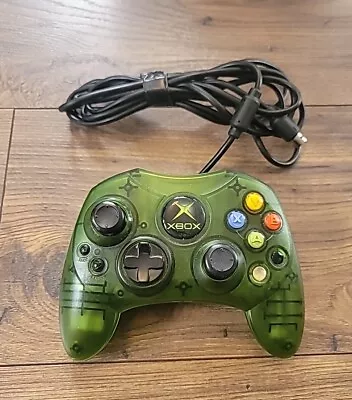 Authentic Microsoft Wired Controller For Xbox Console - Translucent Green - Halo - Image 1 of 4