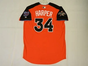 Authentic Bryce Harper 2017 All Star Jersey Nationals Miami Marlins Game 52 - Picture 1 of 2