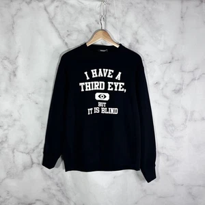 Undercover Third Eye Black Crewneck Sweatshirt Size XL Japanese Archive Street - Picture 1 of 6