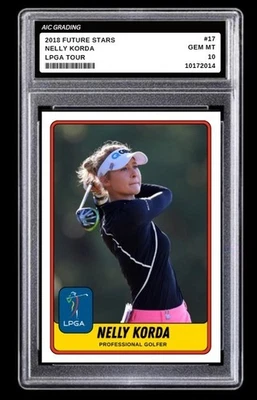 Tarjeta de novato 2018 Nelly Korda LPGA Future Stars #17 LPGA Tour como nueva calificación 10 Foto 1 de 4