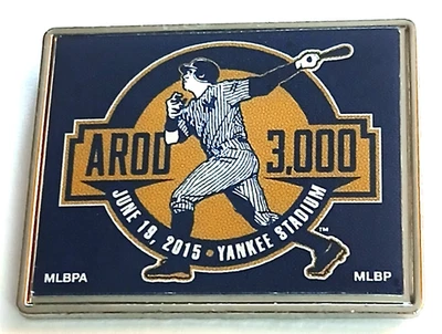 New York Yankees Pins RARE Alex Rodriguez Pin AROD 3000 Hit Pin MLB Baseball Pin - Image 1 of 3