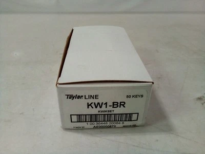 Box of 50 Taylor Line KW1-BR Keys for Kwikset KW1 - Image 1 of 4