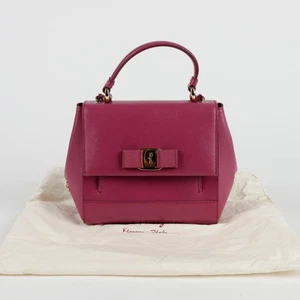 Salvatore Ferragamo 21 F570 Bow Carry Tote Shoulder Bag 128908822 - Picture 1 of 10